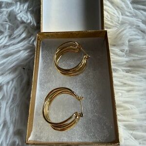 Chic Gold Hoop Earrings